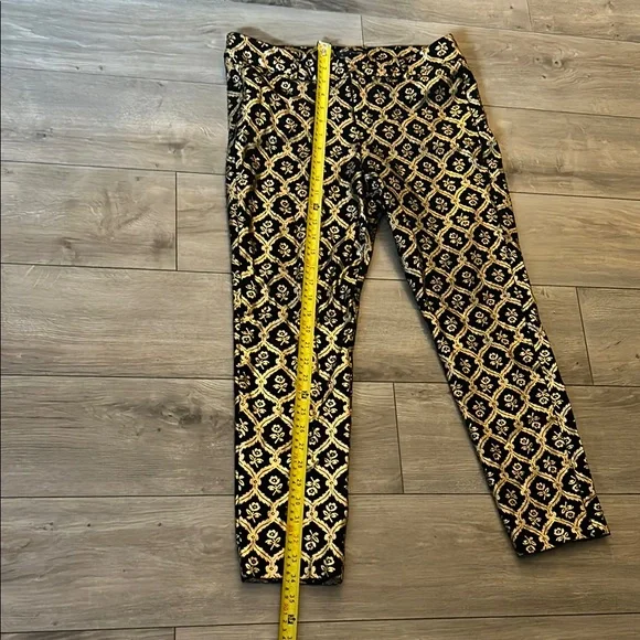 Old Navy Black and Gold Geometric Straight Leg Jumpsuit - Picture 8 of 16